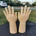 thumbnail image 5 of Boreal Craft Hand Left Right Manikin Hand Model Gloves Rings Display Stand Holder Jewlery Organizer Skin Color Ornament Set with Topper, 5 of 5