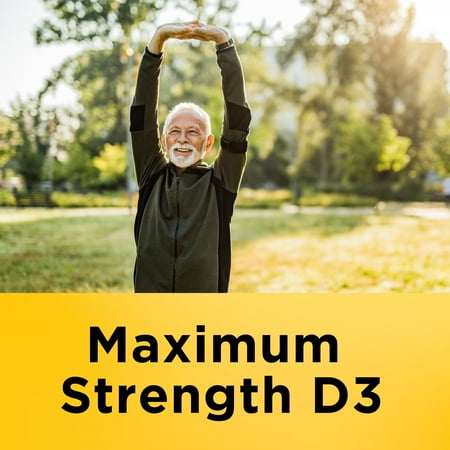 Nature Made Maximum Strength Vitamin D3 10000 IU (250 mcg) Softgels, Dietary Supplement, 55 Count