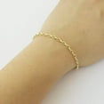 thumbnail image 2 of 14K Yellow Gold 3mm Oval Rolo Chain, FREE Microfiber Cloth, Belcher Link Mens Womens Necklace and Bracelet, Giorgio Bergamo 18, 2 of 7