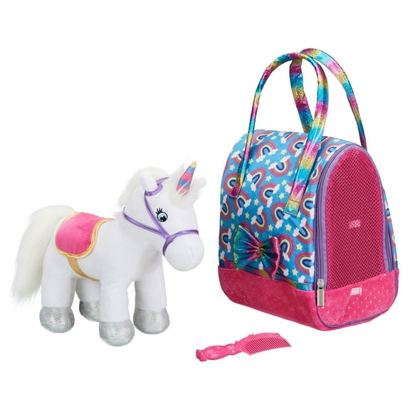 My Sweet Love, Pet-in-a-Bag Unicorn & Carrier Set, Doll Accessories, Children Ages 3 