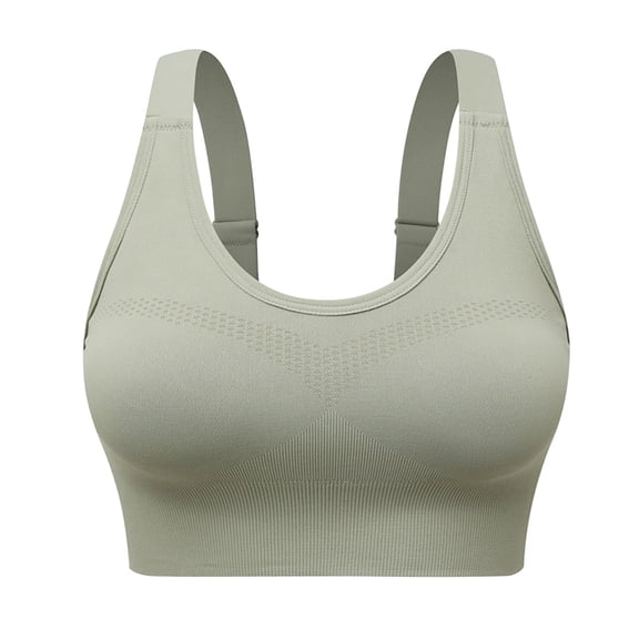Women's Adjustable Back Sports Bra, Seamless Support Workout Top