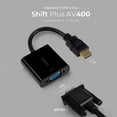 thumbnail image 2 of Adaptador Convertidor Acteck Shift Plus AV400 HDMI a VGA Negro AC-934756, 2 of 6