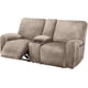 thumbnail image 1 of Funda de sofá reclinable Love Seat ULTICOR, 8 piezas, terciopelo marrón, 1 of 7