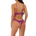 thumbnail image 2 of Gibobby Lenceria mujer sexy Sexy sin Lencería de Encaje para Mujer Anillo de Pijama Sexy Sexy Lencería Íntimos de una Pieza Plus Size Mujeres lencería(Morado, 3XG), 2 of 4