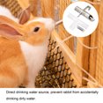 thumbnail image 5 of Unique Bargains 29 x 9mm Rabbit Waterer Automatic Poultry Drinker Feeder, White 3 Set, 5 of 5