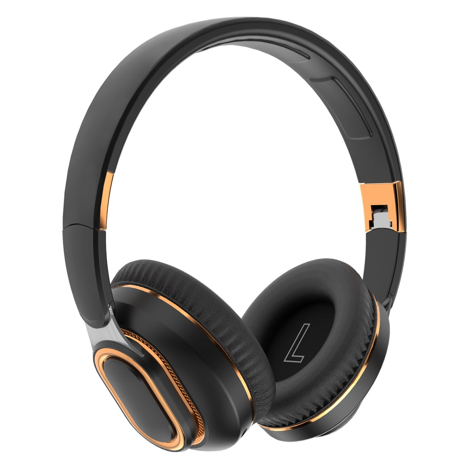 On-Ear Active Noise Cancelling Wireless Bluetooth Headphones, 60 Hr Battery, Microphone, Works with iPhone Android