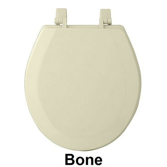 Achim Fantasia 17" Standard Wood Toilet Seat, Standard, Bone