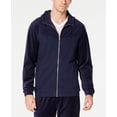 thumbnail image 4 of Ideology Mens Velour Chevron Hoodie Sweatshirt, Blue, XX-Large, 4 of 4