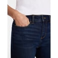 thumbnail image 5 of Time and Tru Women's Mid Rise Denim Bermuda Shorts, 10" Inseam, Sizes 0-22, 5 of 6