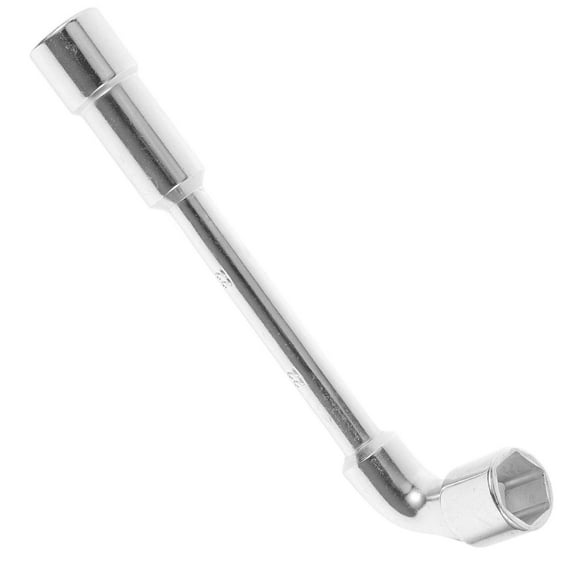 TEHAUX L Shaped 22mm Lug Wrench Vanadium Steel Tire Removal Tool for Automotive Repair and Maintenance
