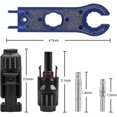 thumbnail image 3 of Panel solar Stecker 10 pares Solarstecker Mnnlich Weiblich Solarpanel Kabelstecker Photovoltaik Steckverbinder Ip67 con 2 piezas Schraubenschlssel, 3 of 5