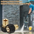 thumbnail image 4 of Youkk 2x Sturdy Pressure Washer Adapter Convert M22 15mm To M22 14mm High Pressure Washer Adapter Gun, 4 of 6