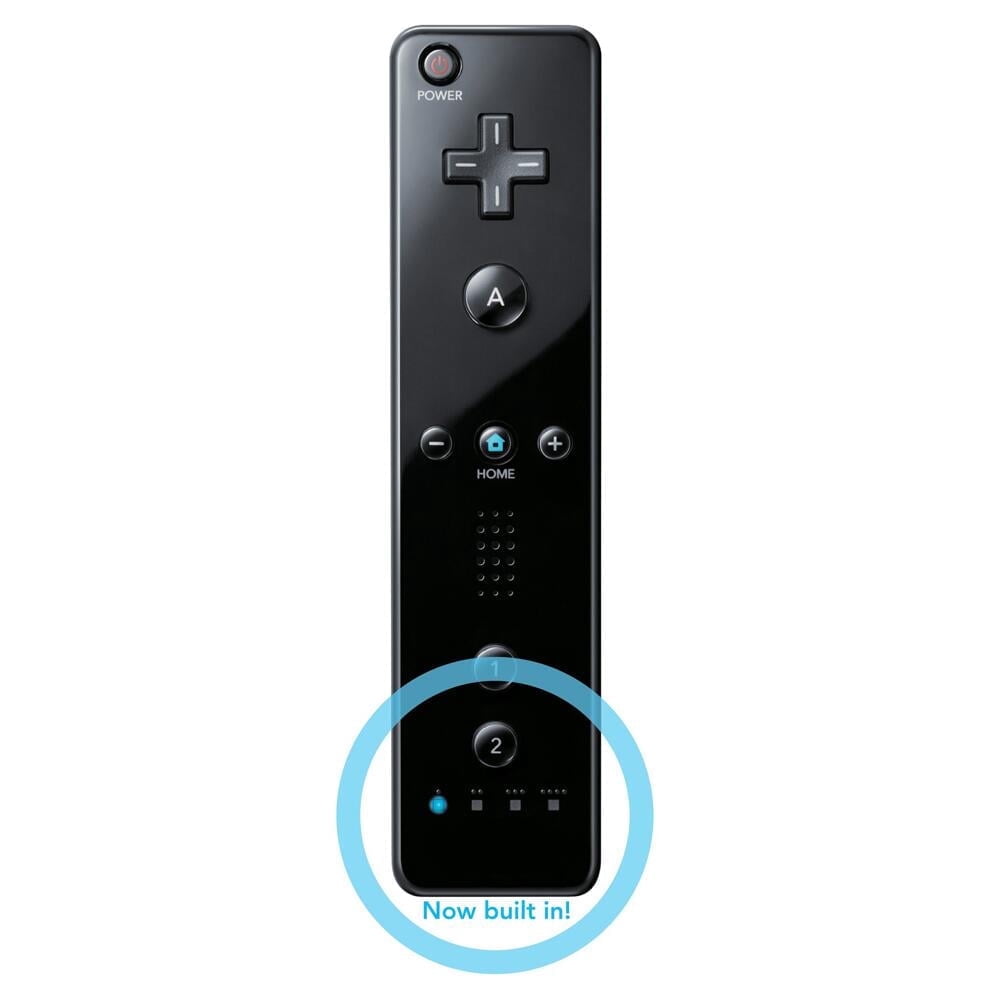 Nintendo Wii Remote Plus - Black Restored with Built-in Wii