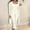 White, variant on AOOCHASLIY Women Suits Fashion Women Casual Solid Long Sleeve Camisole Round Neck Tops Collar Long Pants Three Piece Sets