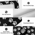 thumbnail image 5 of Pet Paw Printed Outdoor Rug 3x5 Ft, Non Slip Washable Area Rug, Modern Dog Footprints Black Grey Patio Rugs Carpet Runner, Large Floor Mat for Indoor/Outdoor Deck Porch Camping, 5 of 8