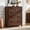 Walnut, variant on Buildhom Farmhouse 5-Drawer Dresser with Rounded Corners & Solid Legs, Wood Chest for Bedroom, Walnut