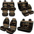 thumbnail image 3 of Uorisanigo Aztec Bear 10 Pieces Automobile Seat Cover Sets with Car Steering Wheel Cover Car Seat Belt Cover and Cars Water Cup Coaster Keychains Soft Anti-slip Auto Interior for Cars SUVs, 3 of 7