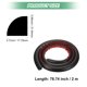 thumbnail image 3 of Moldura flexible en cuarto de círculo Uxcell de 79 pulgadas, recorte autoadhesivo para bordes de piso, bañera y pared, negro 0.7In, 3 of 6