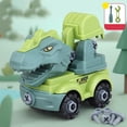 thumbnail image 1 of Fun Pull Back Dinosaur Car Tuerca Kits de tornillos DIY Rompecabezas 3D con herramienta Aprendizaje educativo Desmontar juguetes Juguete Excavador Hugo rompecabezas juguetes de coche, 1 of 10