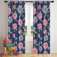 thumbnail image 5 of Blackout Kids Curtains,Pioneer Flower Floral Print Pattern Childrens Insulated Curtains Set Of 2,Bedroom Essentials,Toddler Room Decor 42"x84", 5 of 5