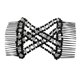 thumbnail image 2 of Peine de doble clip para mujer Peines Mágicos del Cabello de Cristal Magideal Peine de doble clip para mujer, 2 of 6