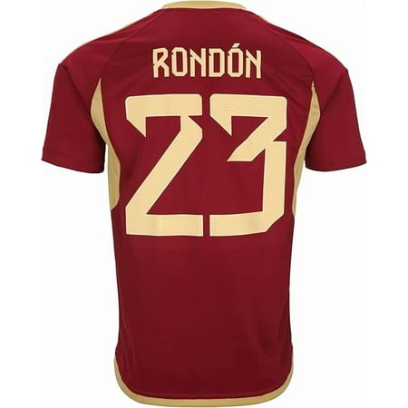 Men's Camisa de la Vino Tinto Venezuela 2024 de Salomon Rondon 23 Soccer Fan Jersey