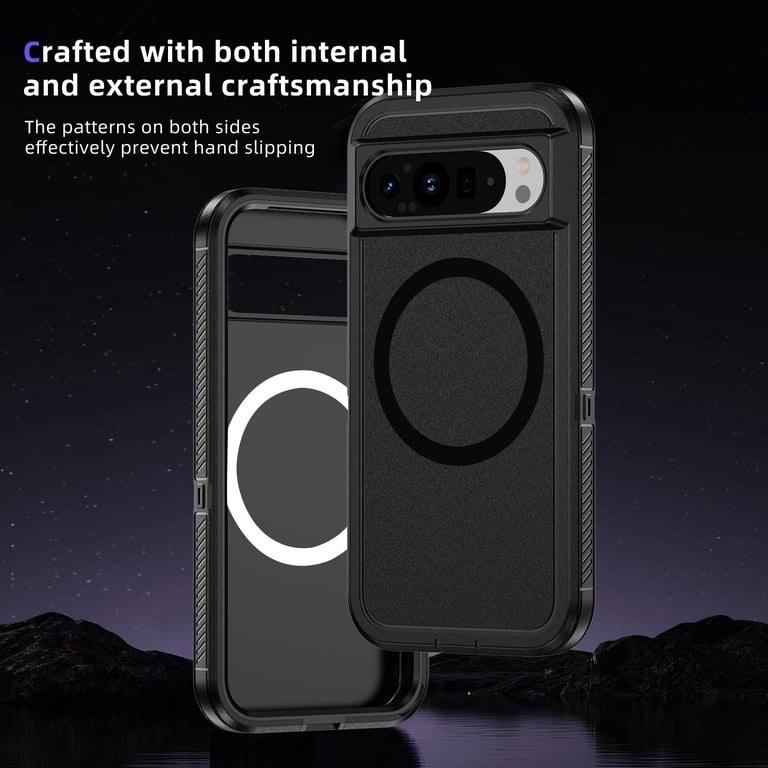 Magnetic Case for Google Pixel 9 Pro XL Clear Compatible with