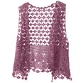 thumbnail image 5 of HBFAGFB Cardigan Sans Manches pour Femmes Mode Printemps Été Tricoté Violet Taille Unique, 5 of 5