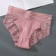 thumbnail image 2 of Gibobby Calzoncillos hipster Ropa interior mujer Algodón Cintura alta Encaje Calzoncillos elásticos transpirables Bragas cómodas para damas（Rosa， M), 2 of 5