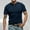 01 Dark Blue, variant on Awdenio T shirts for Man Casual Short Sleeve Henley Shirts Fashion Button T Shirts with Pocket