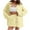 Yellow, variant on Bloomae Two Piece Linen Shorts Sets for Women Trendy Long Sleeve Button Down Beach Vacation Tees Shirt and Elastic Waist Short Pants Loose Lightweight Oversized Comfy Workout Outfits Set Khaki S