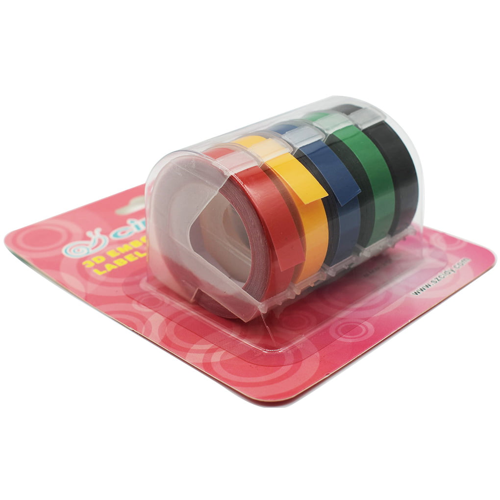 9mmx3m Embossing Refill Tape Labels Maker Compatible Tool Multi Color For Dymo # 