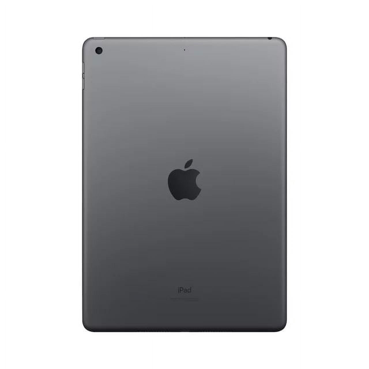 Restored Apple iPad 7 10.2" 32GB Space Gray (Wifi + 4G) Bundle: LED Wireless Speaker, Bluetooth Headphones, & Screen Protector (Refurbished)