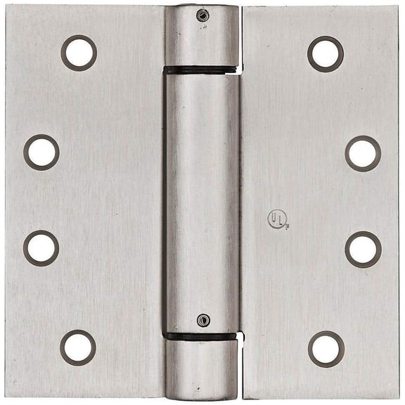 National Hardware N350-801 4" X 4" Square Corners Satin Nickel Spring Hinge