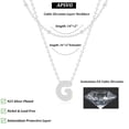 thumbnail image 5 of APSVO Birthday Christmas Jewelry Gifts for Women Teen Girls Kids Stocking Stuffers 925 Silver Plated CZ Letter Initial G Necklaces Pendant Chain Set, 5 of 8