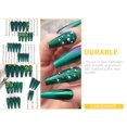 thumbnail image 3 of 24 piezas de Halloween Press en uñas Patrón de araña uñas falsas extra largas para mujeres, 3 of 7