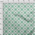 thumbnail image 2 of oneOone Viscose Jersey Mint Green Fabric Argyle Check Craft Projects Decor Fabric Printed By The Yard 60 Inches Wide, 2 of 5
