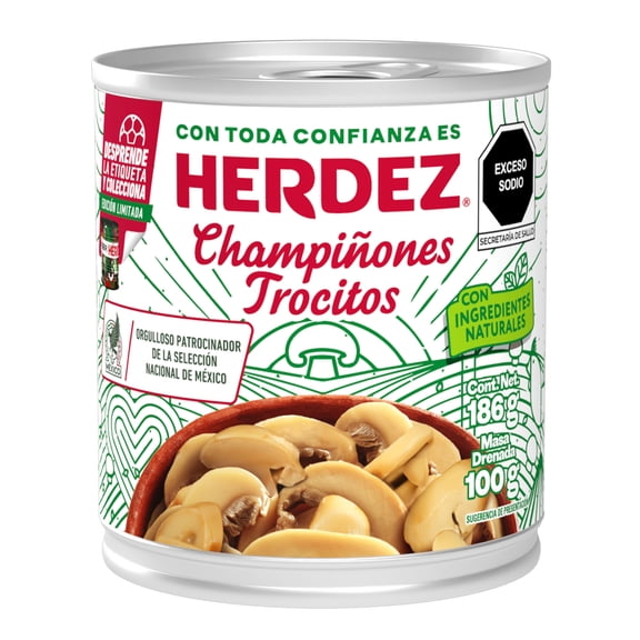 Champiñones Herdez en Trozos 186 g