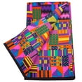 thumbnail image 4 of XIAOHUAGUA 6 Yards African Fabric Ankara Fabric Tribal Print Fabric Dashiki Print Wax Fabric Sewing Tissue, 4 of 5