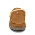 thumbnail image 3 of Clarks Cinnamon Venetian Suede Moccasin Loafers Rounded Toe Fur Lined Slippers (Cinnamon, 12), 3 of 7