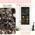 thumbnail image 6 of cyrico 2 Pack Hanging Jewelry Organizer, Double-Sided 48 Pockets with 8 Necklace Holders, Jewelry Storage for Earrings, Necklaces, Bracelets and Rings, Closet, Wall or Door Use, 6 of 8