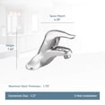 thumbnail image 2 of Moen L4601 Robinet de Salle de Bain à arc Bas Chromé (Non Conforme CA/VT), 2 of 3