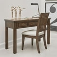 thumbnail image 6 of Cambridge Wood Slat Back Desk Chair in Brown Finish by Samuel Lawrence Furniture, 6 of 6