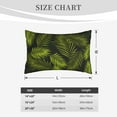 thumbnail image 6 of Balery Tropical Palm Leaves Fern Leaf Bedding Queen Pillow Cases - Envelope Closure - Soft Brushed Microfiber Fabric - Shrinkage and Fade Resistant Pillow Cases-16"x24", 6 of 9