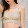 thumbnail image 5 of Xdegoge Lace Bras for Women Elegant No Underwire Seamless Spaghetti Straps Full Coverage Bralette Scalloped Lounge Fashion Smooth Everyday Bra, 5 of 6