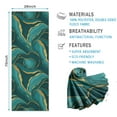 thumbnail image 2 of Teal Gold Marble Pattern Hot Yoga Mat Towel Non Slip for Hot Yoga - Quick-Drying Yoga Mat Cover with 4 Corner Pockets with Travel Bag - Hot Yoga Towel Non Slip Grip Moisture Wicking Sweat 70"x26", 2 of 6