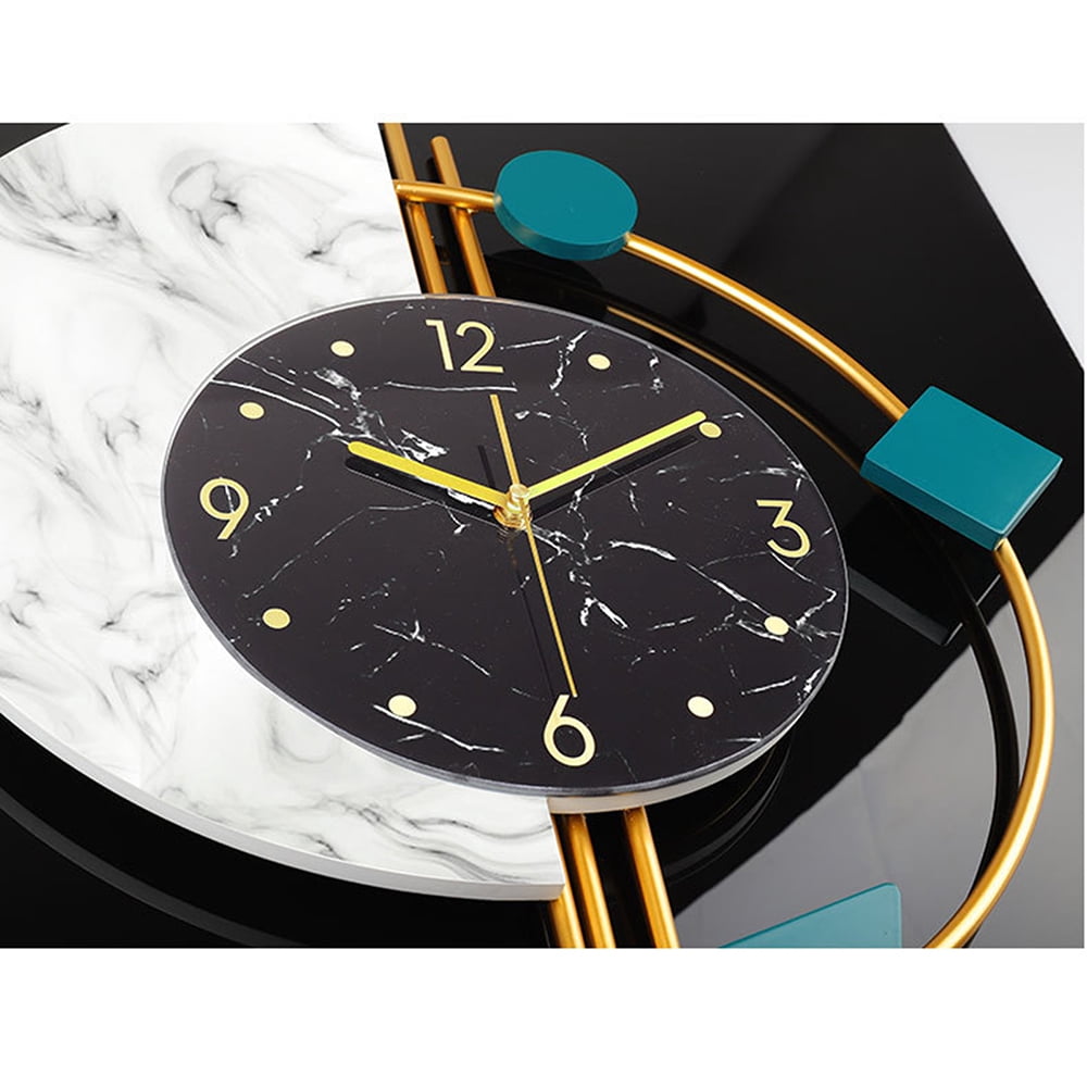 22 in Modern Wall Watch Clock Quartz Silent Hanging Clock Nordic Style Home Decor, Wall Clock For Living Room, Bedroom, Study, Outdoor, Dining Room, Porch, Balcony