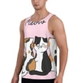 thumbnail image 2 of Gaeub Cute Cats Men's Athletic Tank Top, Workout Sleeveless Shirts, Running Tank Tops for Gym, Running, Training - 3X-Large, 2 of 9