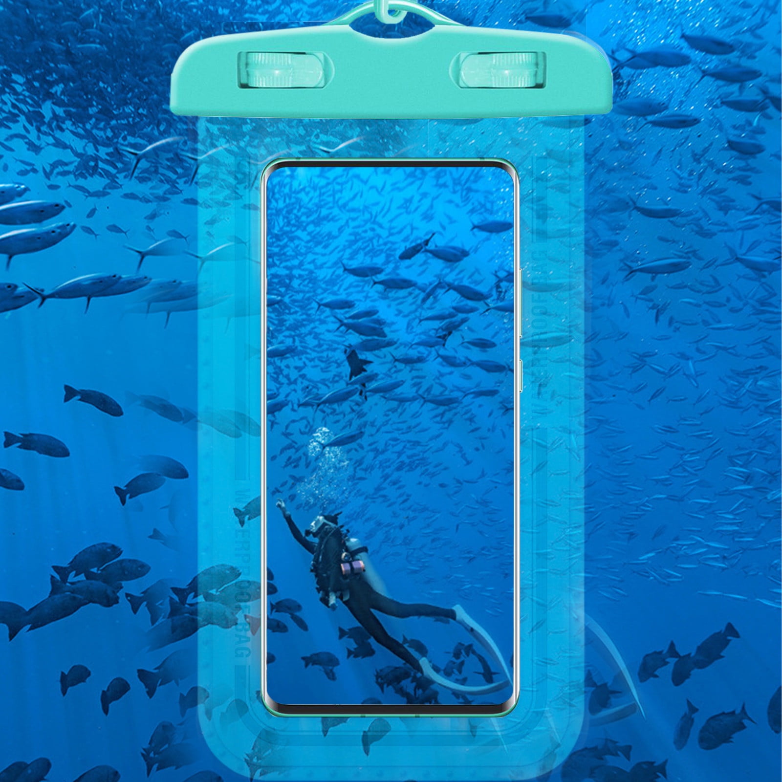 Kiplyki Waterproof Phone Case, Waterproof Phone Bag With Detachable Lanyard, Phone Dry Bag For IPhone 12/11/SE/XS/XR 8/7/6Plus, Samsung S21/20/10/10+