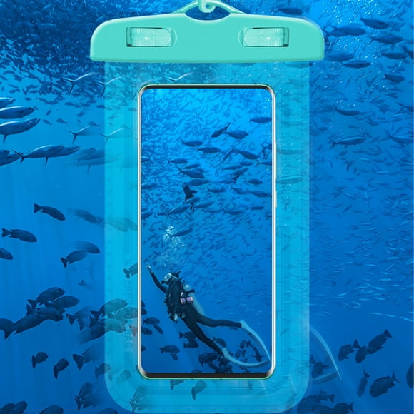 Funda impermeable para teléfono con cordón desmontable para iPhone y Samsung - Bolsa estanca IPX8 para natación, playa y actividades al aire libre